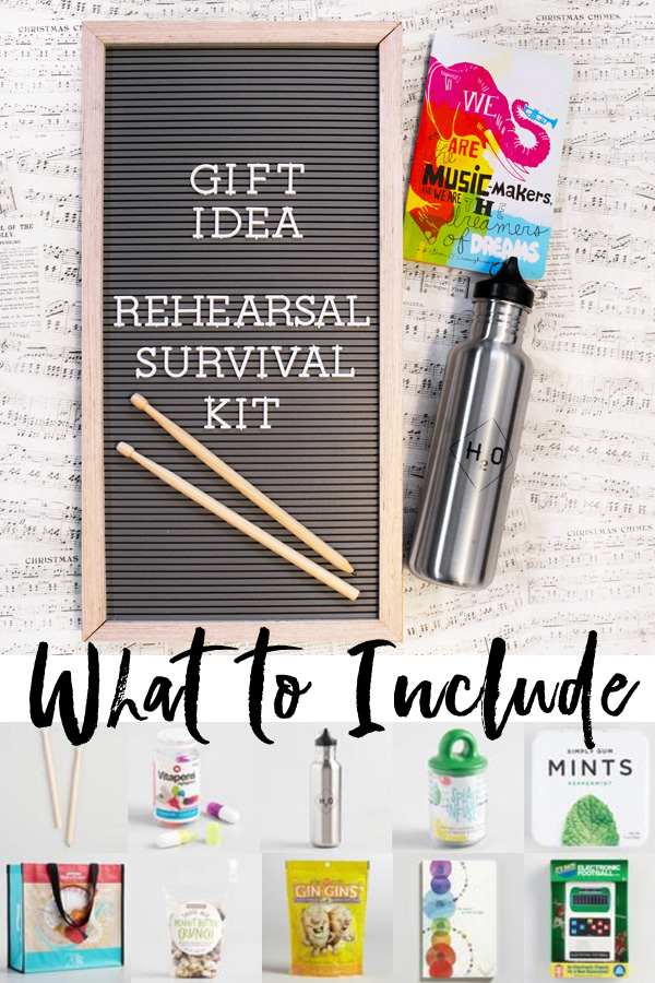 Gift Ideas for Musicians Rehearsal Survival Kit Theater Nerd Gifts Theater Geek Gifts
