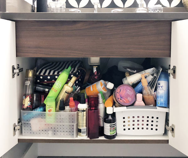 IHeart Organizing: Doubling up on Under the Sink Storage Space