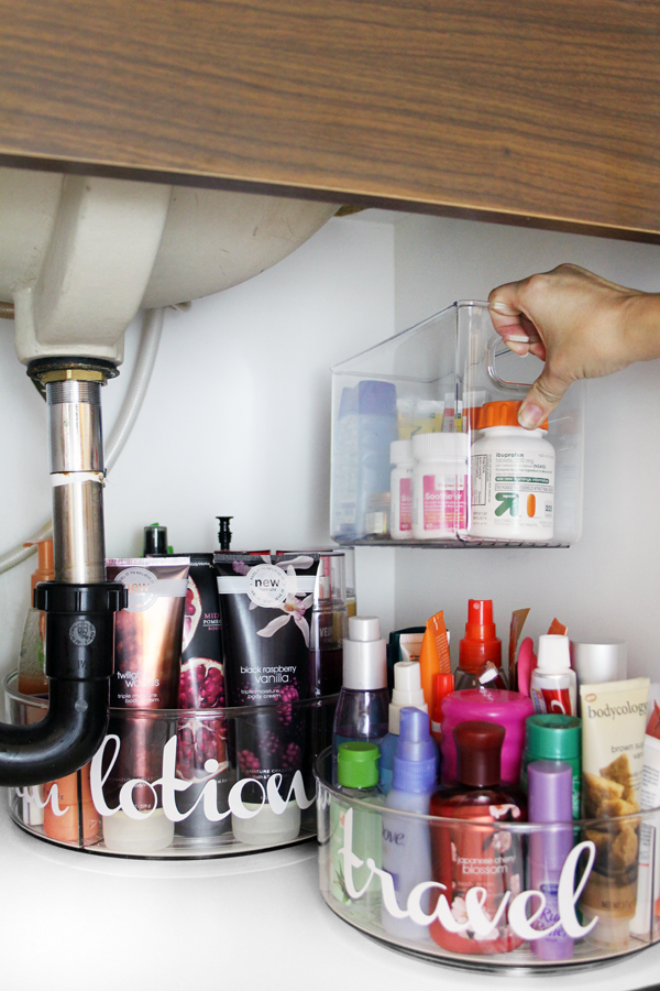 5 Secrets To Bathroom Under Sink Storage - The Organized Mama