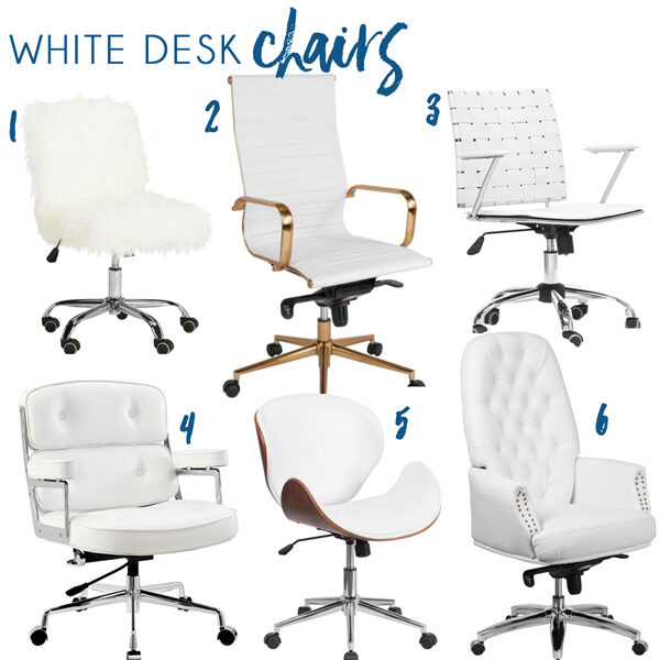 White Desk Chairs from Home Depot