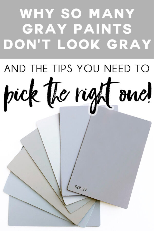 how to pick a true gray paint with no undertones