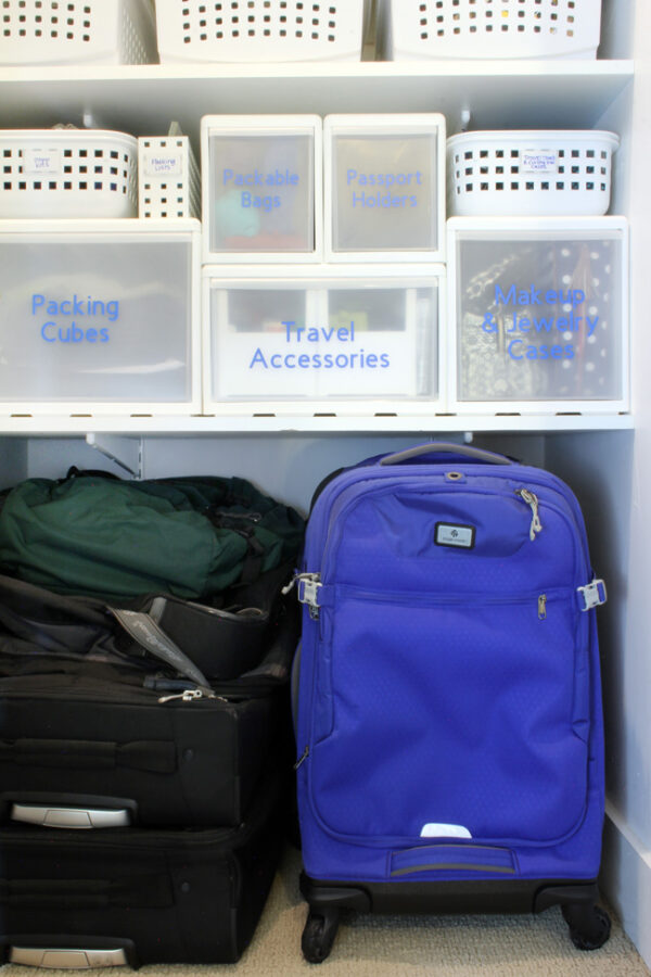 How to Store Luggage and Organize Travel Gear At Home Blue i Style