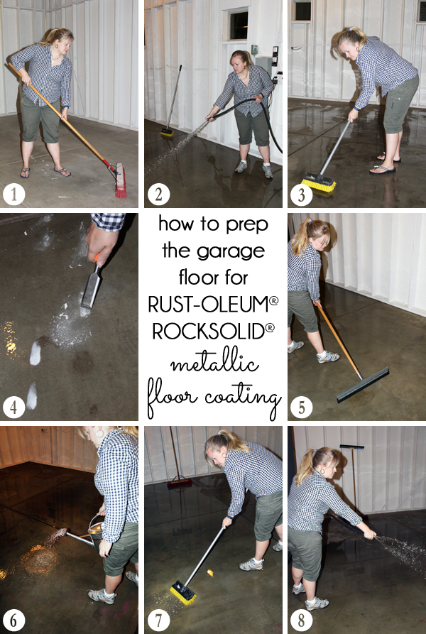How to prep garage floor before refinishing