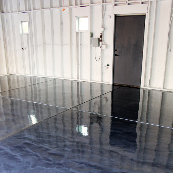 How To Apply Rocksolid Metallic Garage Floor Finish Blue I Style