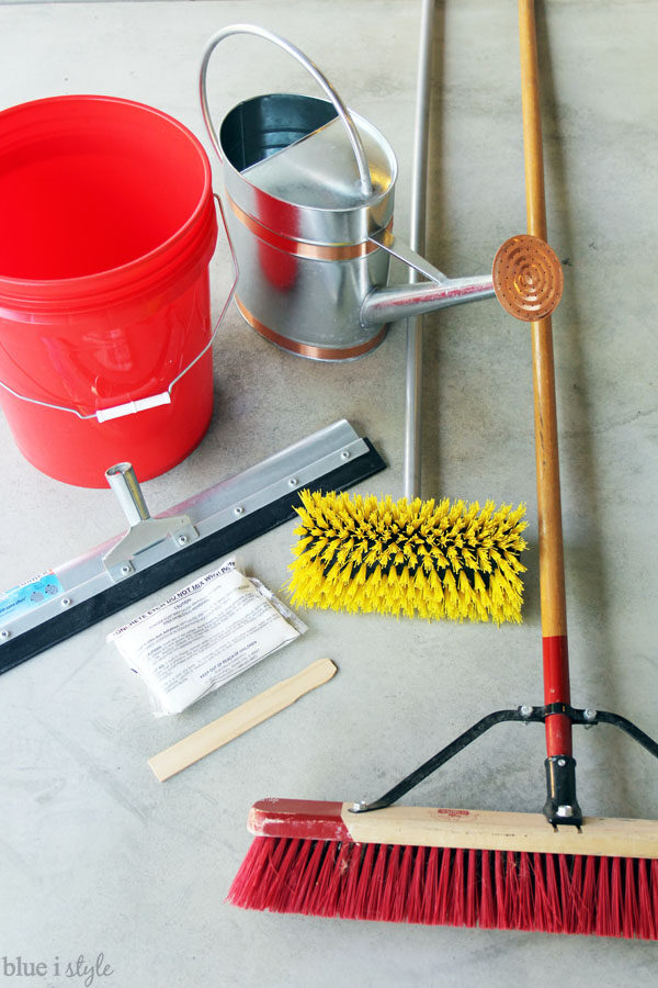 Garage floor prep supplies