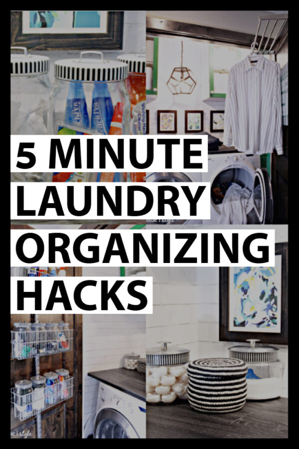 Five Minute Laundry Closet Organizing Hacks - Blue i Style