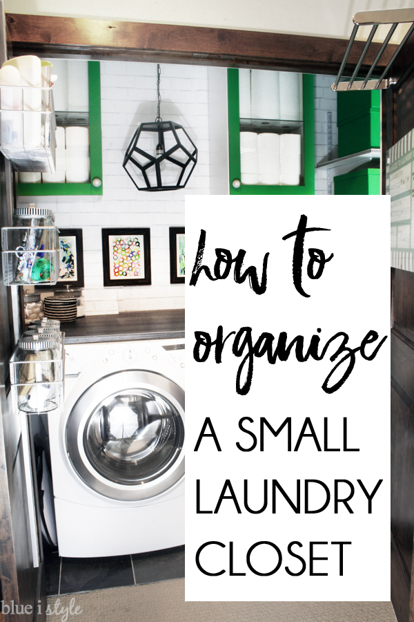 how to organize a laundry closet