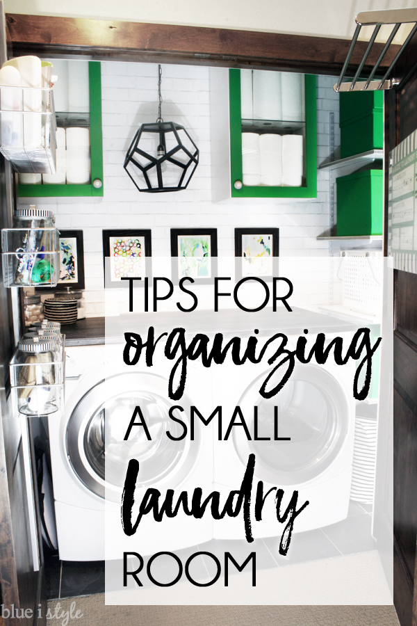 Tips for organizing a small laundry room or laundry closet