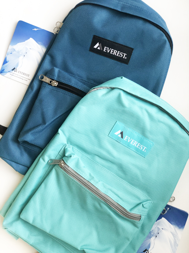 Everest brand backpacks