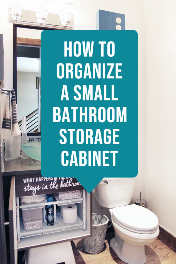 How to organize a small bathroom storage cabinet