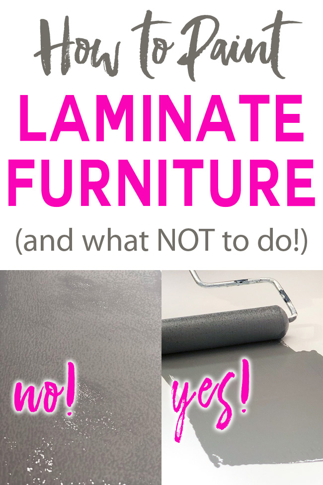 How to paint laminate furniture and what not to do