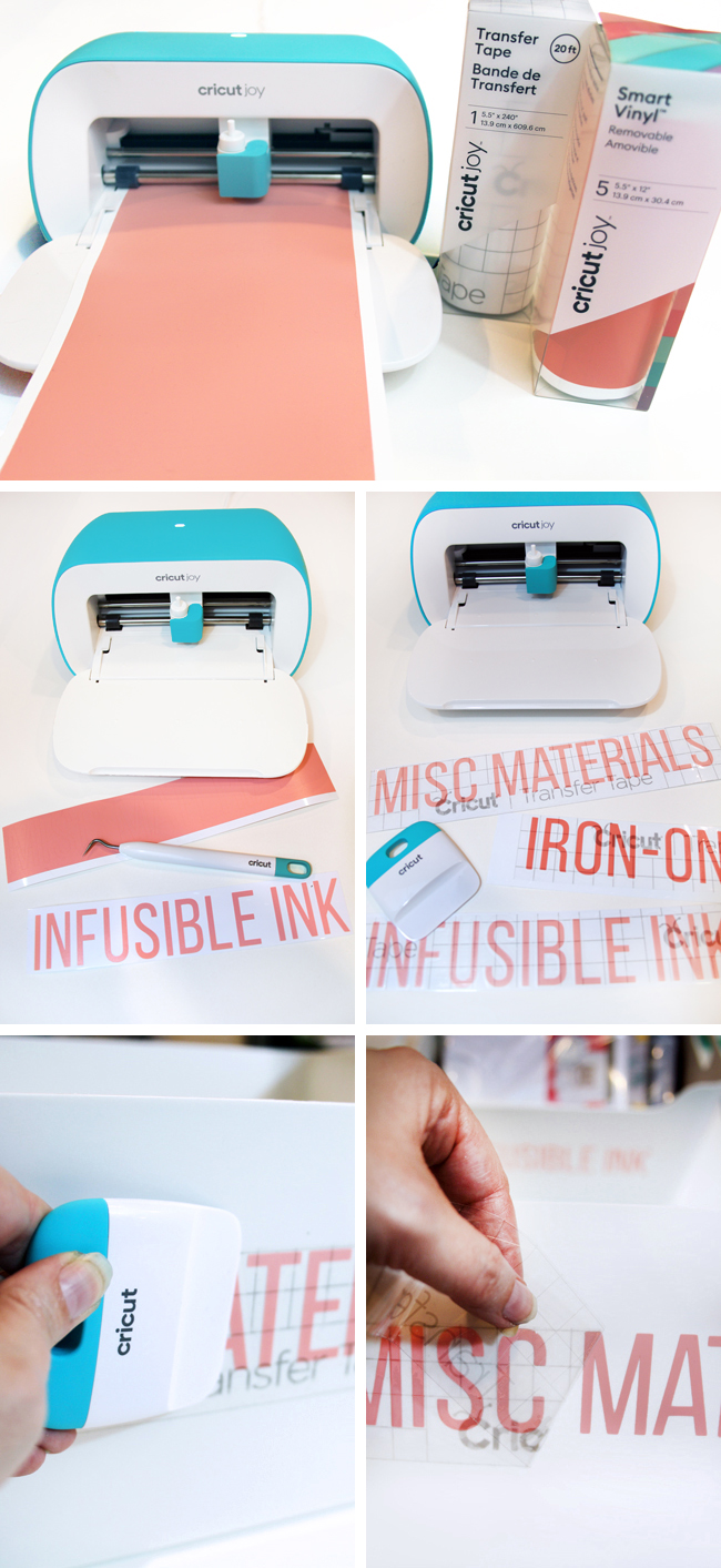 Step by step making vinyl labels using Cricut Joy