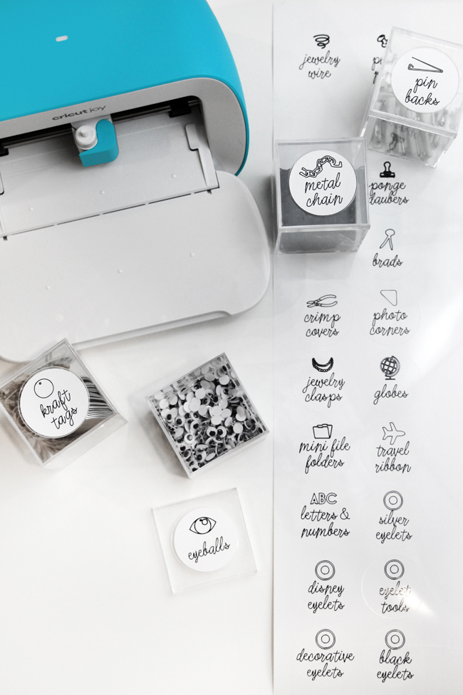 5 Easy Ways to Organize your Home with Cricut Joy - Dukes and