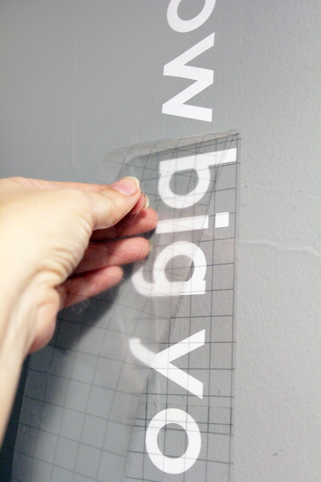 Removing Cricut transfer tape