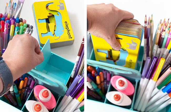 How to Organize a Kids Art Cart - Practical Perfection